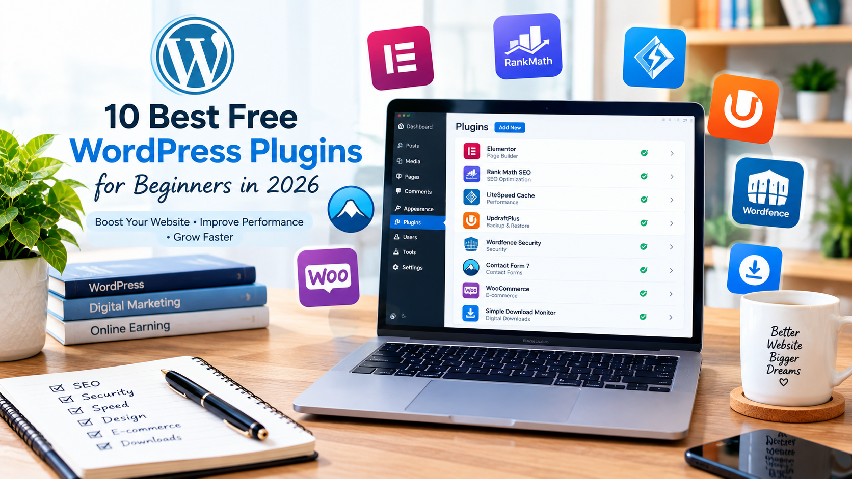 10 best free WordPress plugins for beginners in 2026