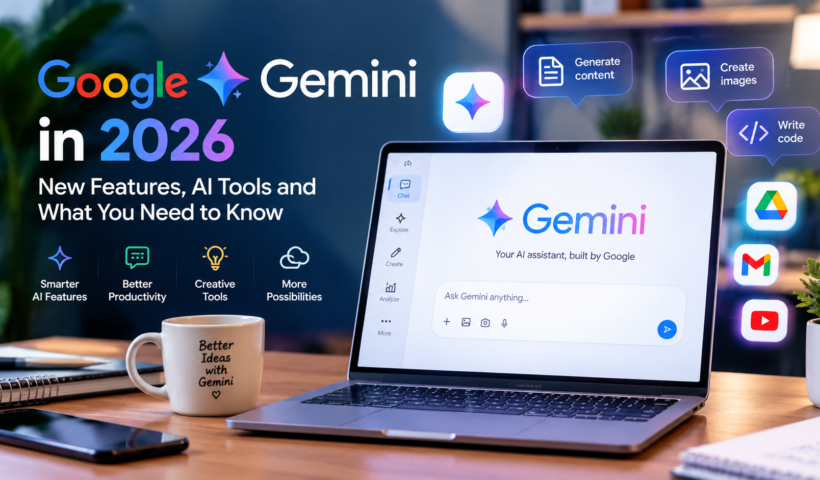 Google Gemini in 2026 with new AI features and productivity tools