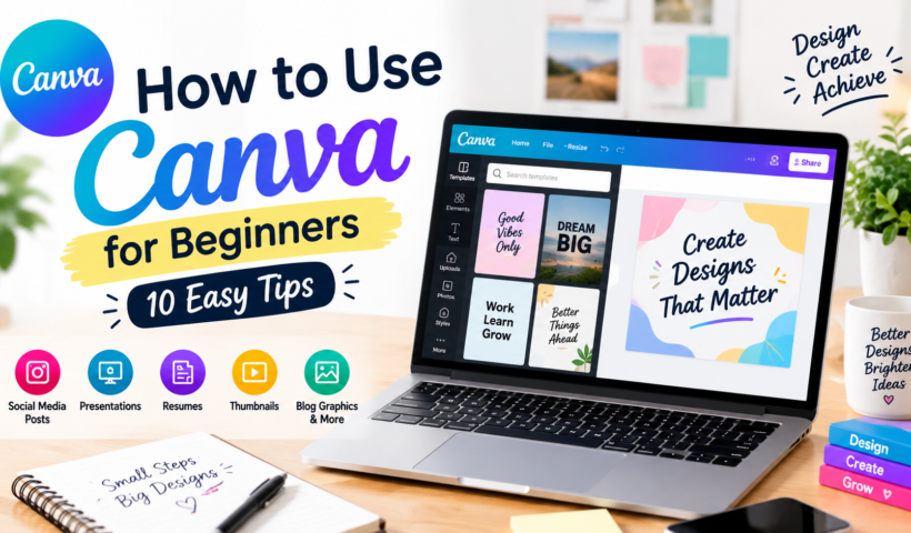 How to use Canva for beginners with easy design tips