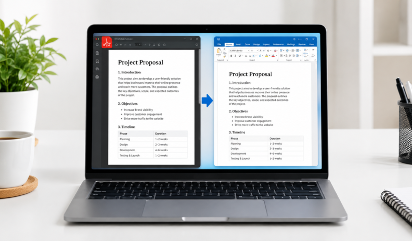 How to convert PDF to Word without losing formatting