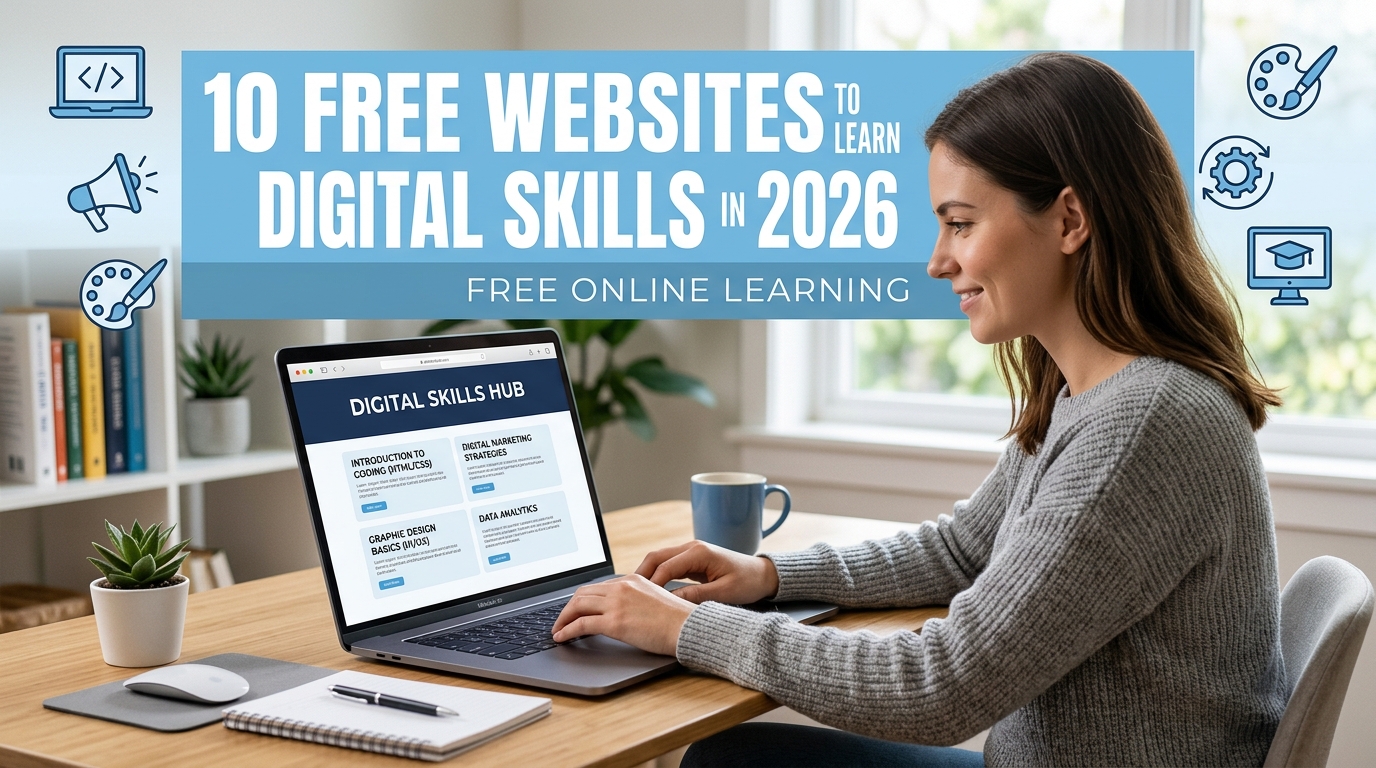 10 free websites to learn digital skills in 2026